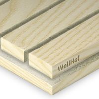 (имитация акустической тип 16/2) Шпон Ясень белый